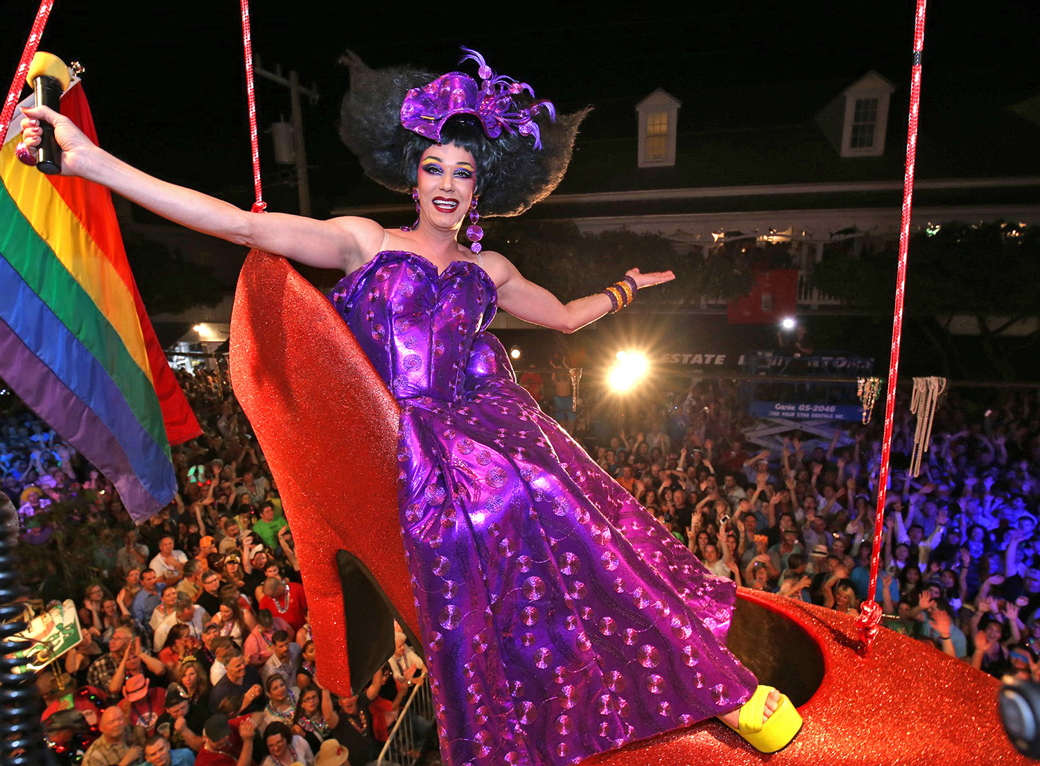 A drag queen fest banner.