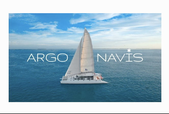 Argo Navis white boat banner.