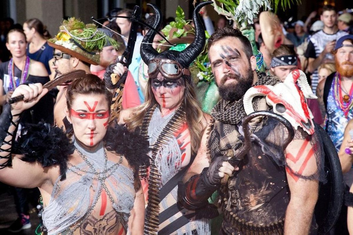 a group of people posing for the camera