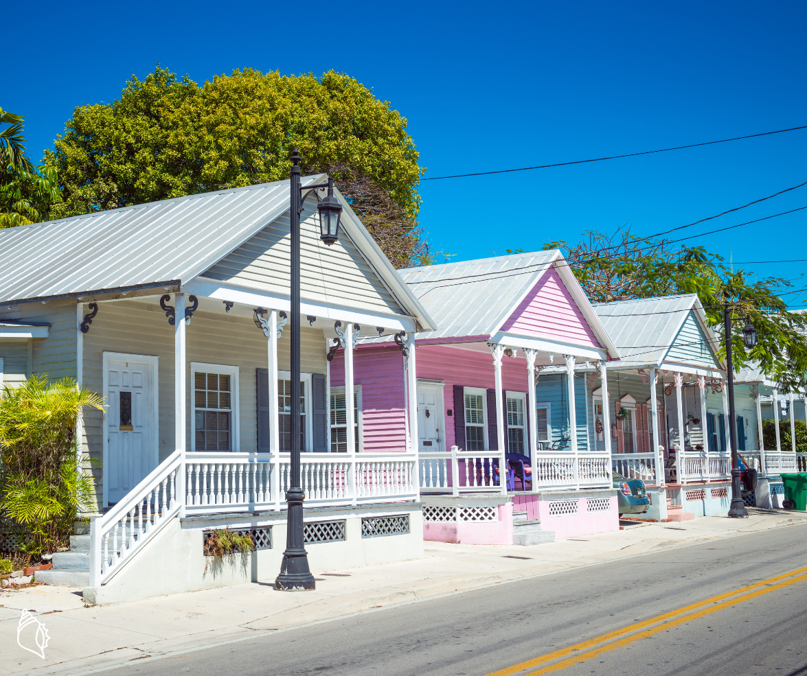 a close up of a street in front of a house